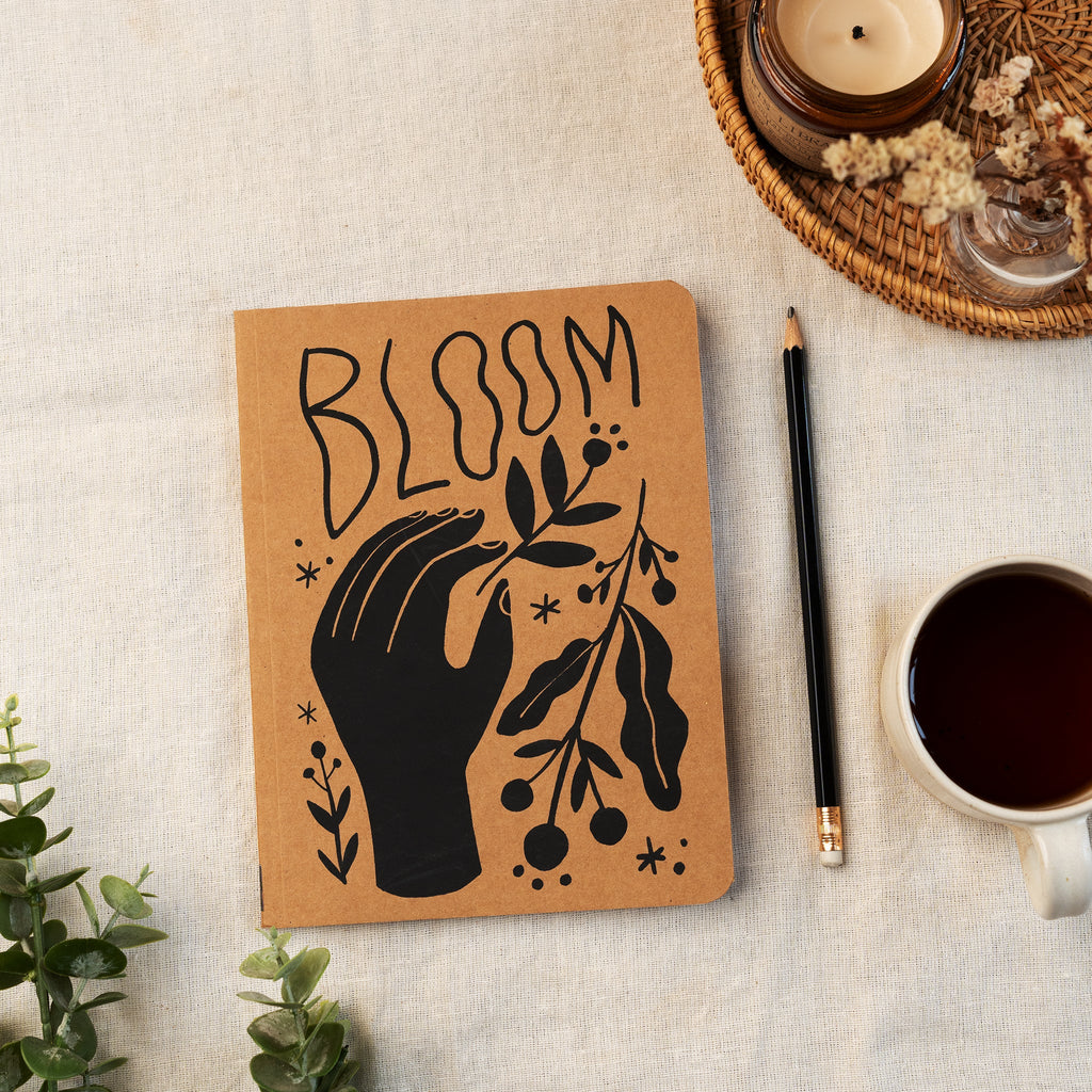 A5 Kraft Notebook / Bloom - The Piko Shop