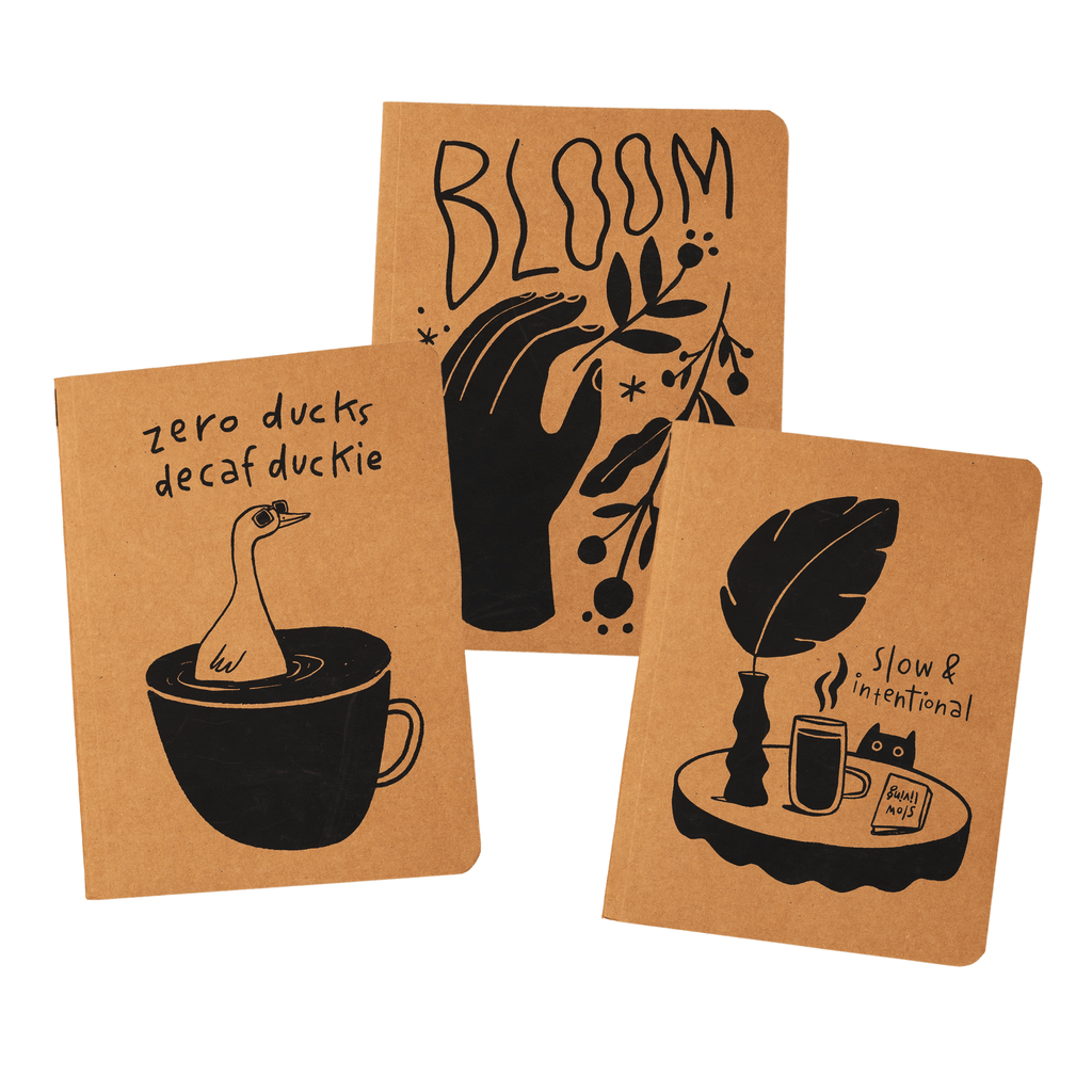 A5 Kraft Notebooks / Pack of 3 - The Piko Shop