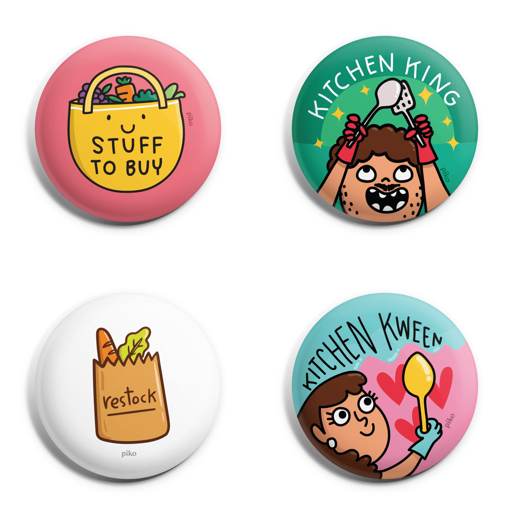 Badge + Fridge Magnet / Chef Foodie - The Piko Shop