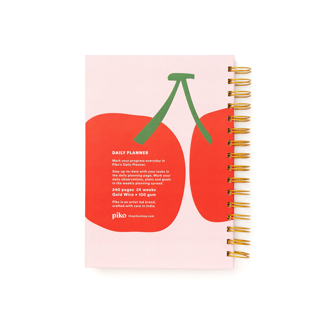 Daily Planner / Cherry for CRED Fridays - The Piko Shop
