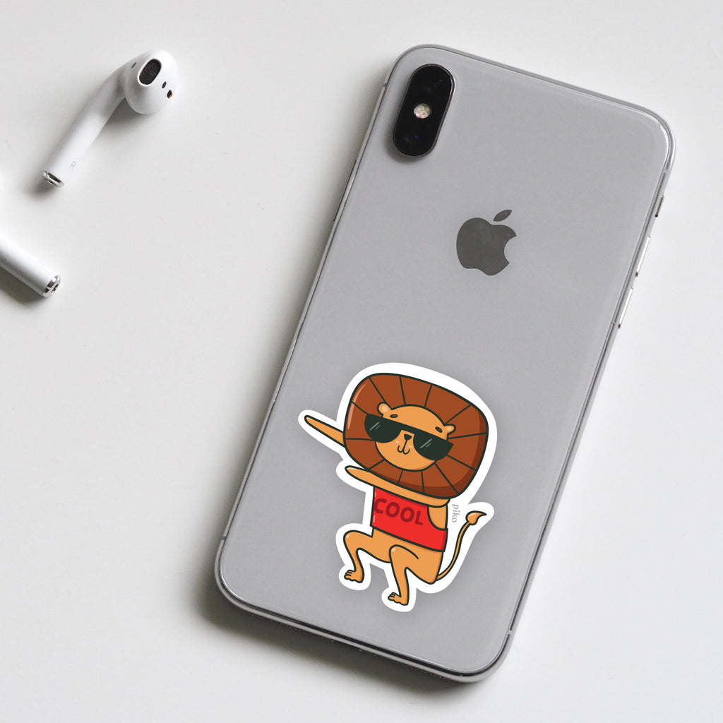 Decal Sticker / Cool Lion - The Piko Shop