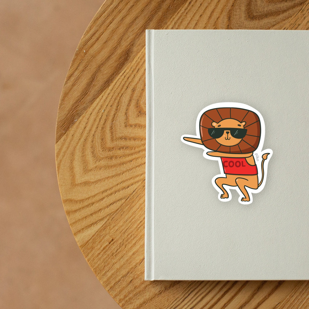 Decal Sticker / Cool Lion - The Piko Shop