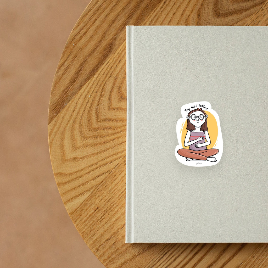Decal Sticker / Meditate - The Piko Shop