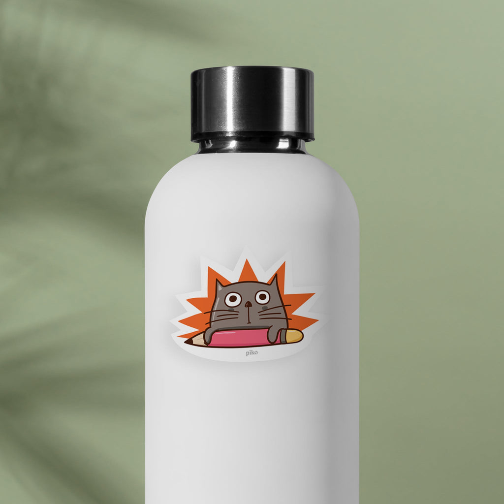 Decal Sticker / Pencil Cat - The Piko Shop
