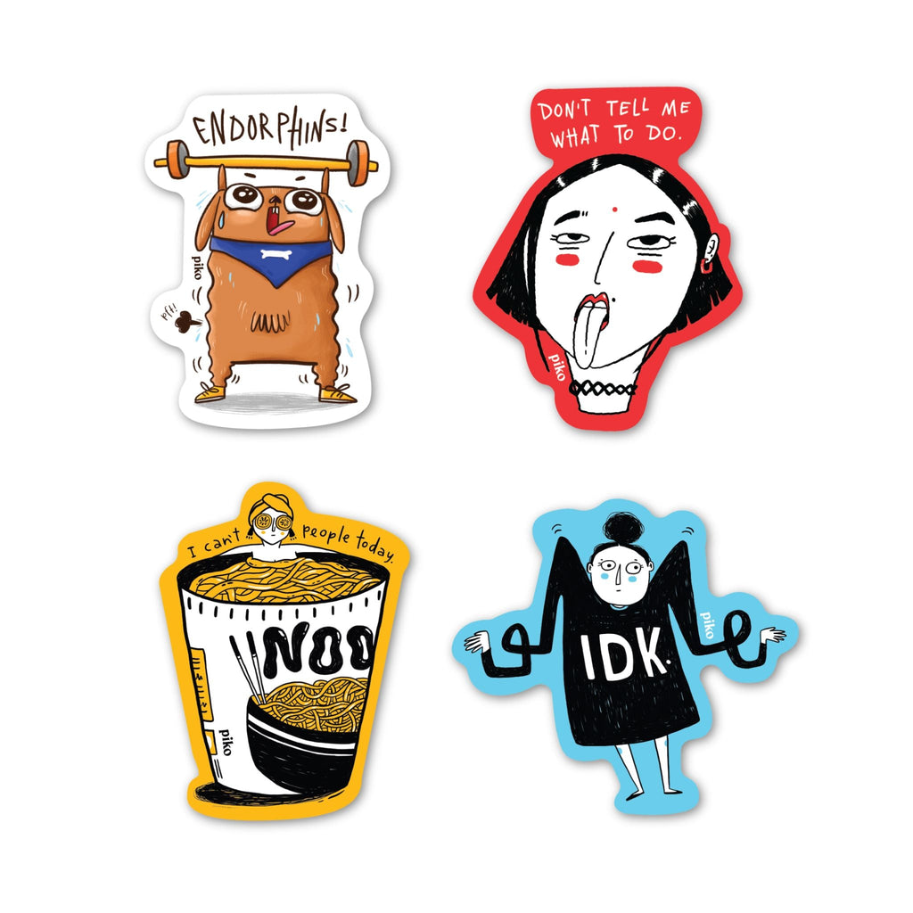 Decal Stickers / Baddies - Set of 4 - The Piko Shop
