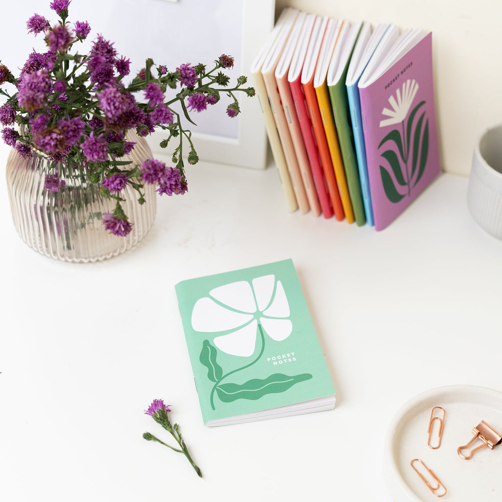 Floral Pocket Notebooks / Pack of 7 for CRED Friday - The Piko Shop