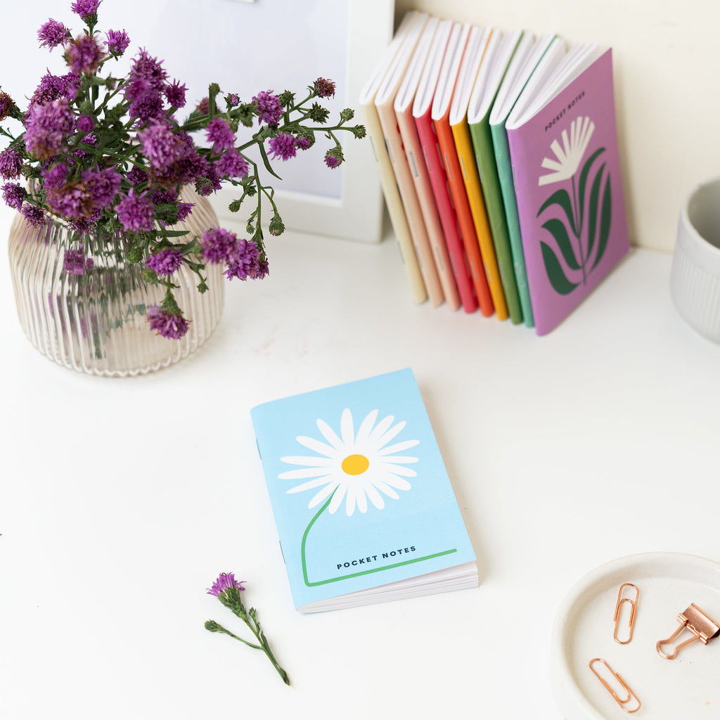 Floral Pocket Notebooks / Pack of 7 for CRED Friday - The Piko Shop