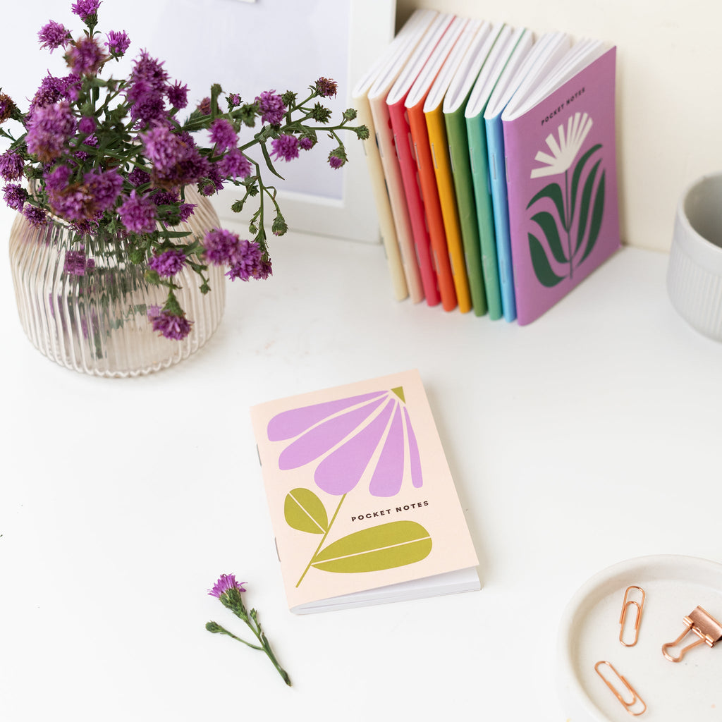 Floral Pocket Notebooks / Pack of 7 for CRED Friday - The Piko Shop