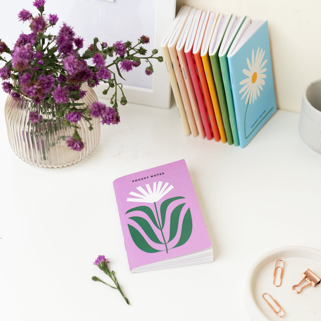 Floral Pocket Notebooks / Pack of 7 for CRED Friday - The Piko Shop