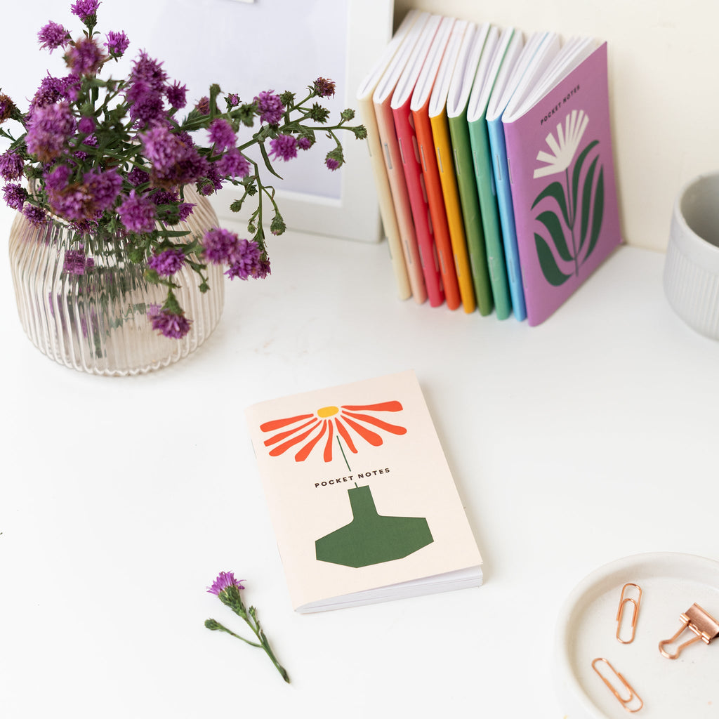 Floral Pocket Notebooks / Pack of 7 for CRED Friday - The Piko Shop