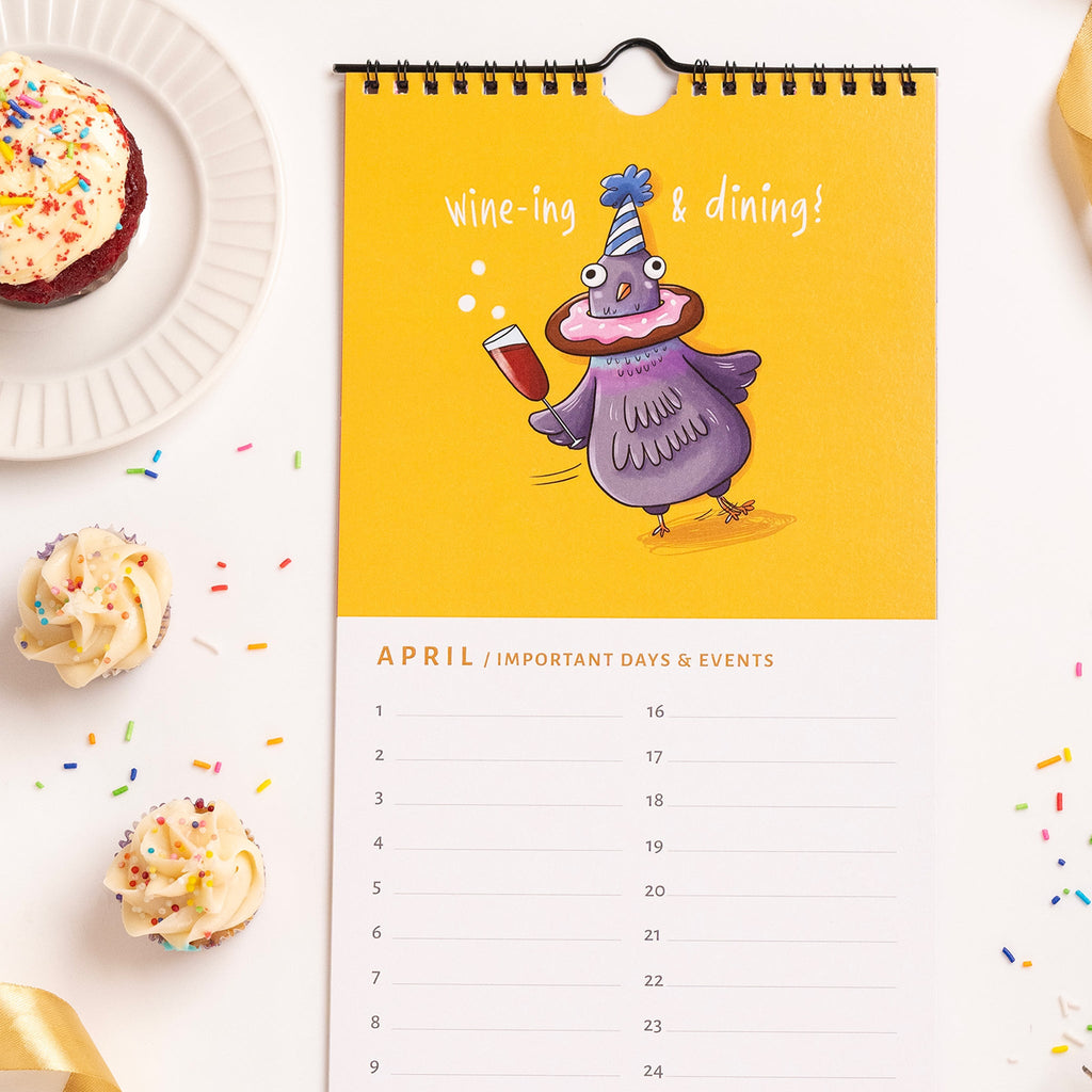 Perpetual Wall Calendar / Always On Time for CRED Friday - The Piko Shop