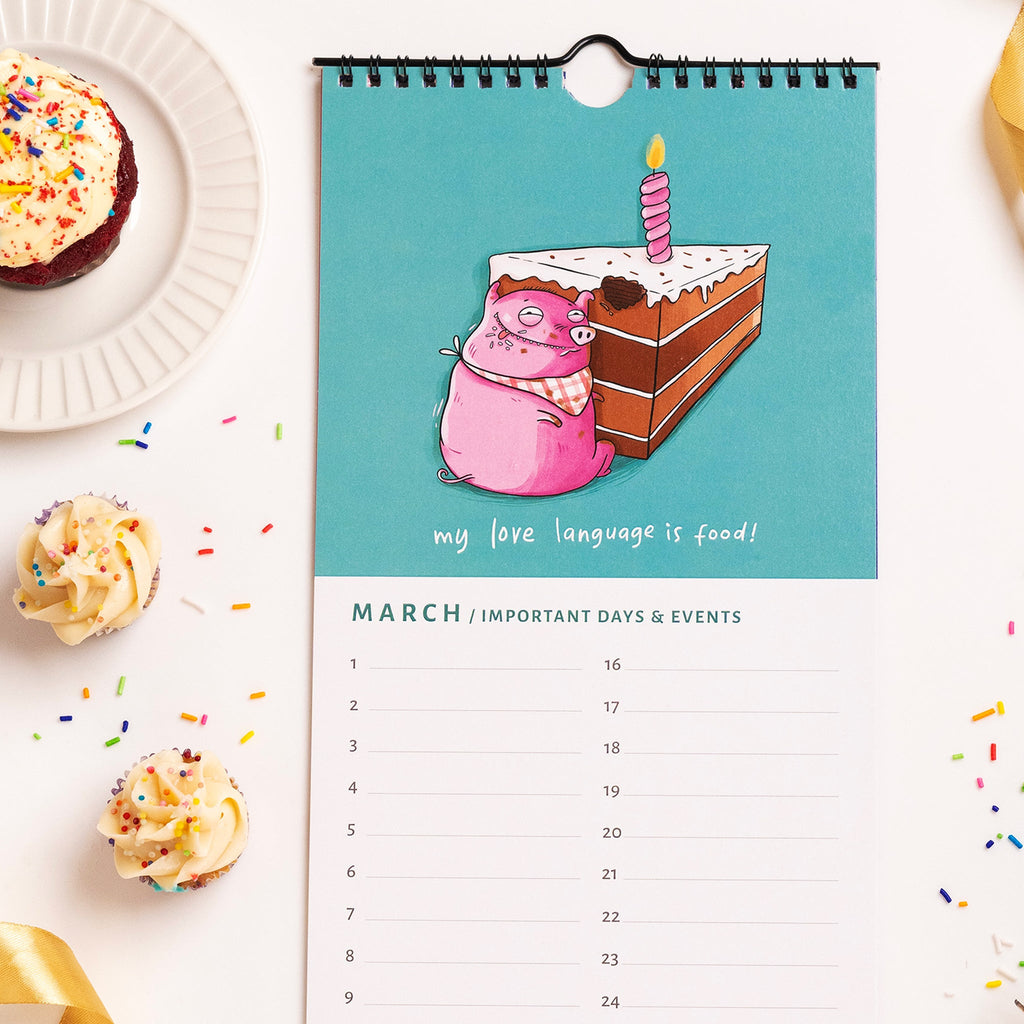 Perpetual Wall Calendar / Always On Time for CRED Friday - The Piko Shop