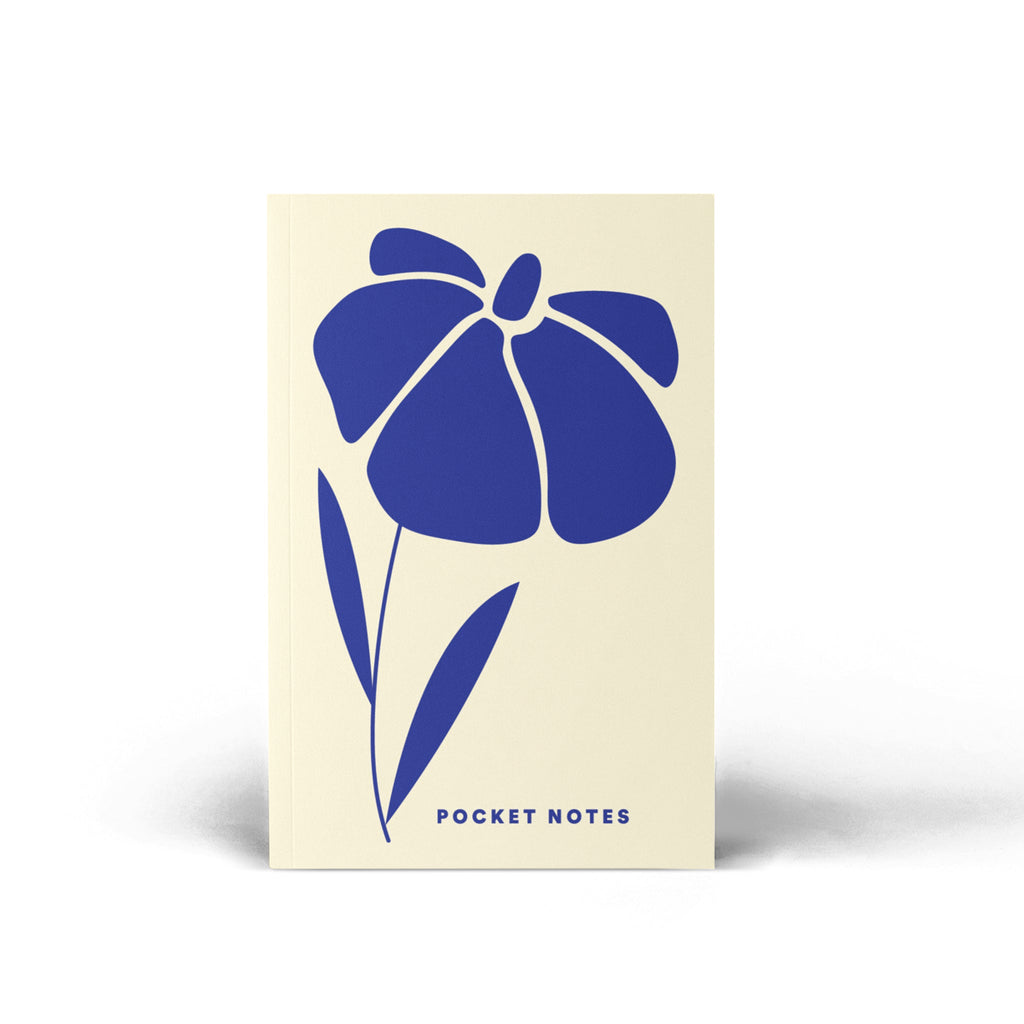 Pocket Notebook / Floral Cobalt - The Piko Shop