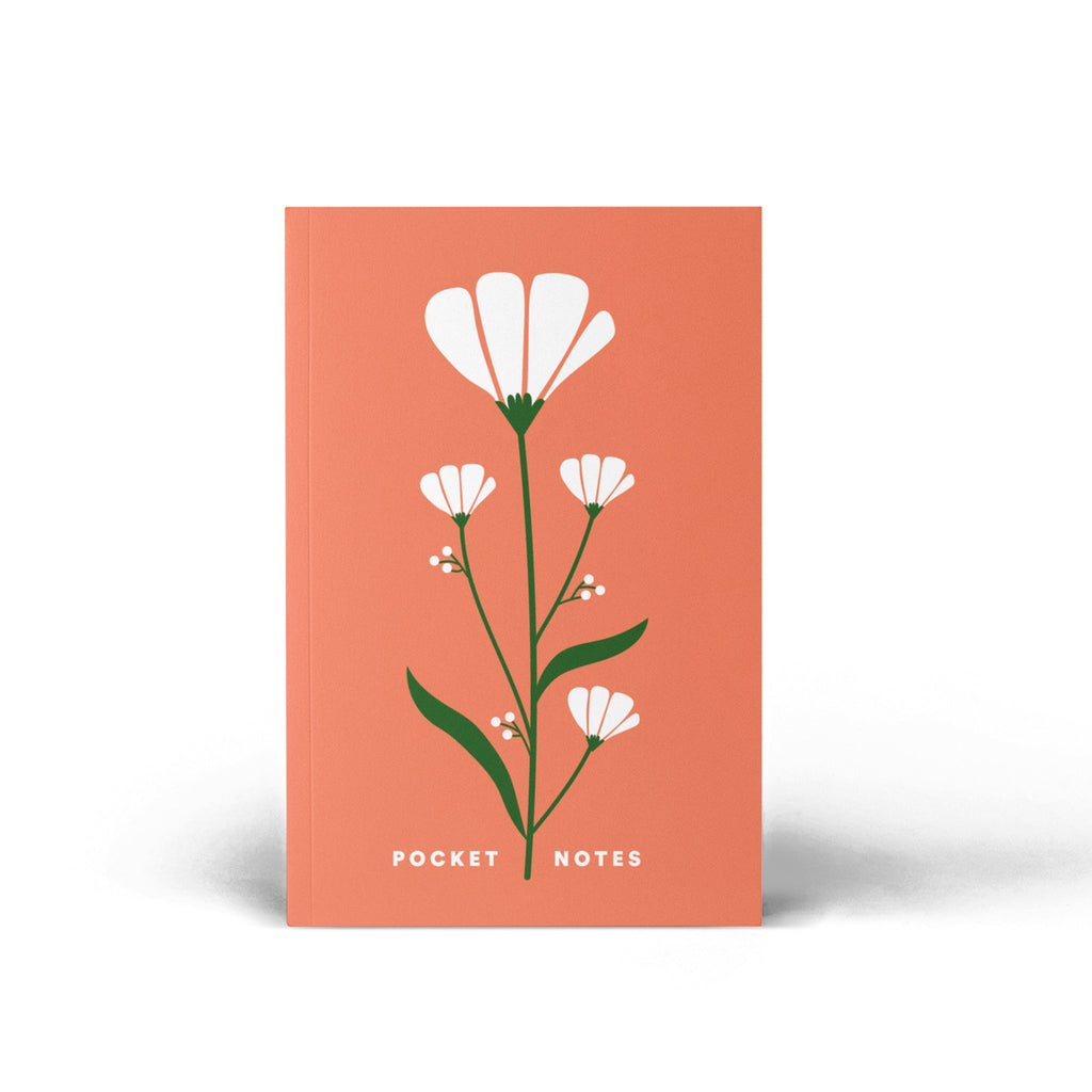 Pocket Notebook / Floral Coral - The Piko Shop