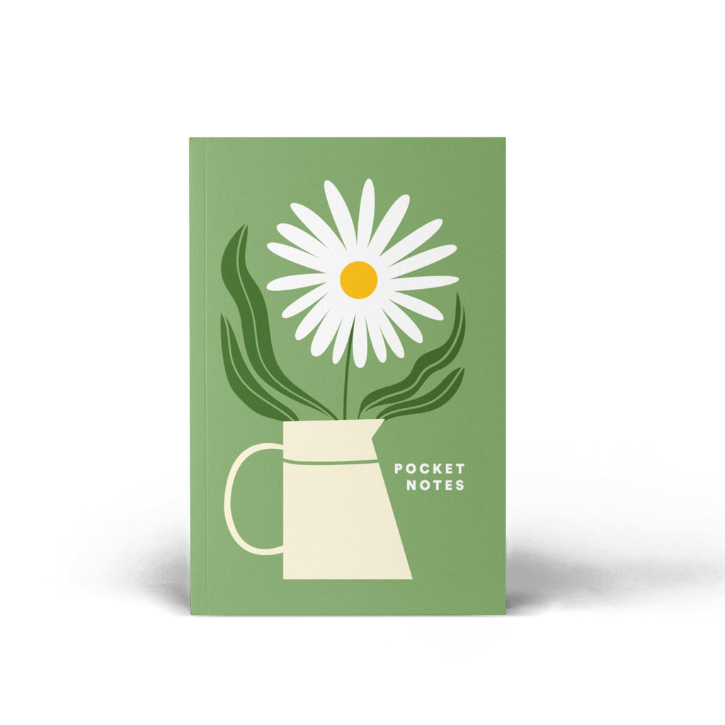 Pocket Notebook / Floral Grass Green - The Piko Shop