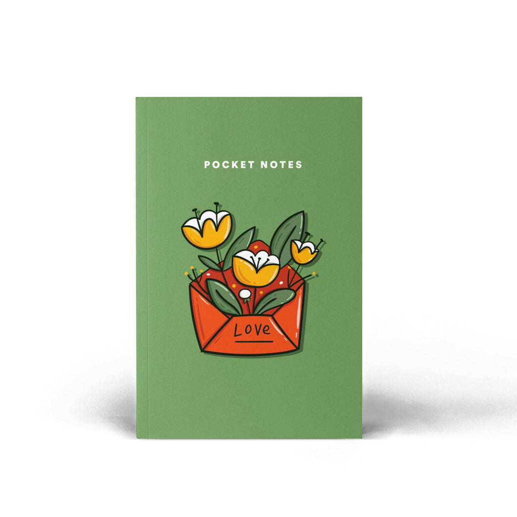 Pocket Notebook / Floral Letter - The Piko Shop