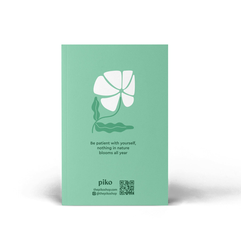 Pocket Notebook / Floral Pastel Green - The Piko Shop