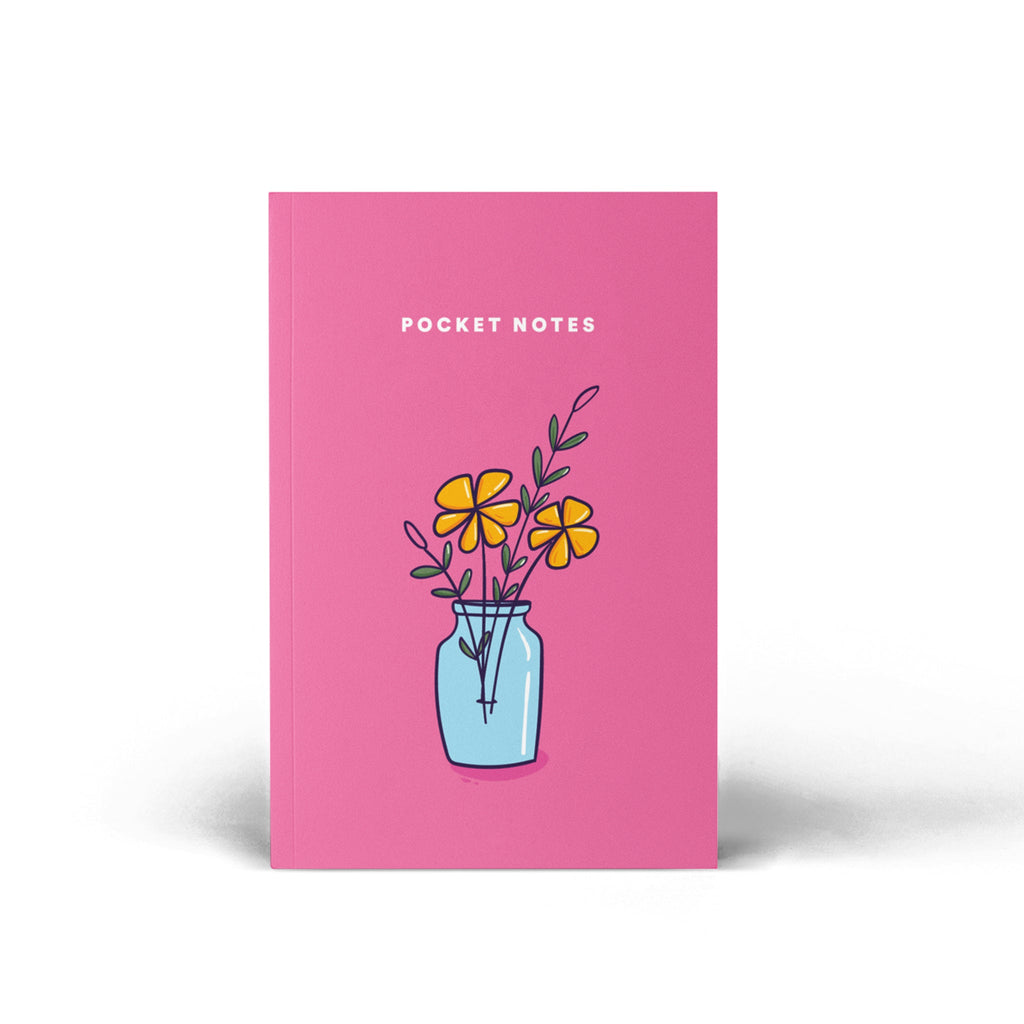 Pocket Notebook / Floral Pink - The Piko Shop