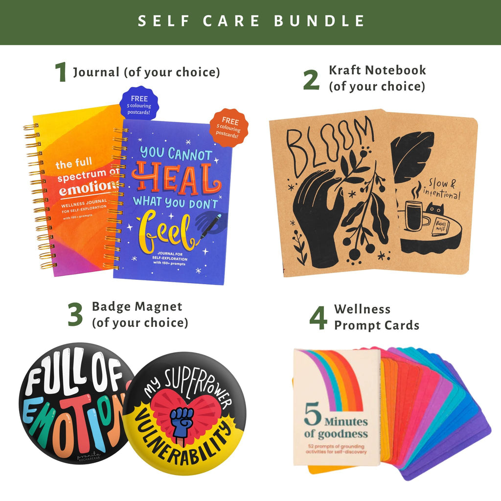 Self care Bundle | Journal, Notebooks, Wellness Cards - The Piko Shop