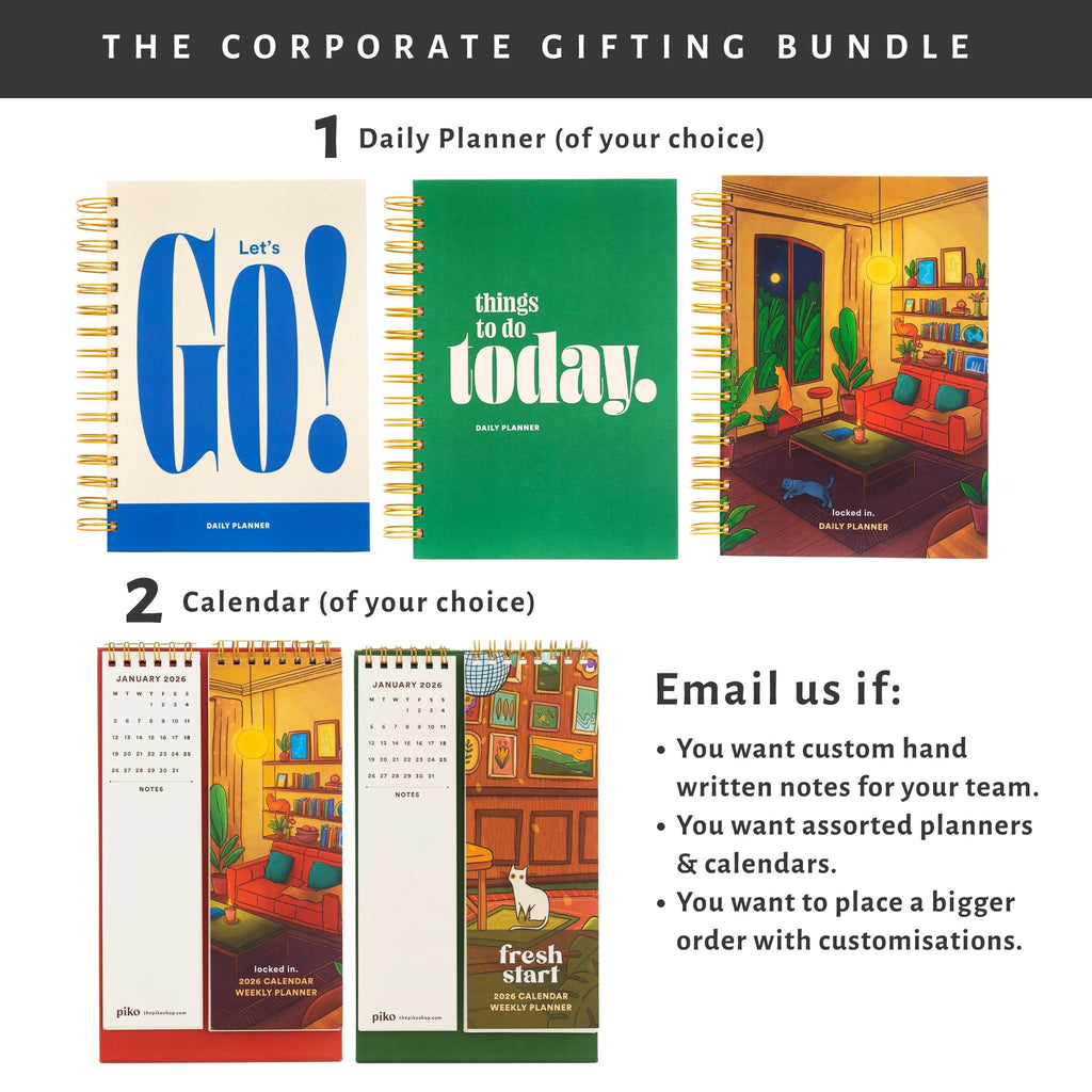 The Corporate Gifting Bundle | Planner & 2026 Calendar - The Piko Shop