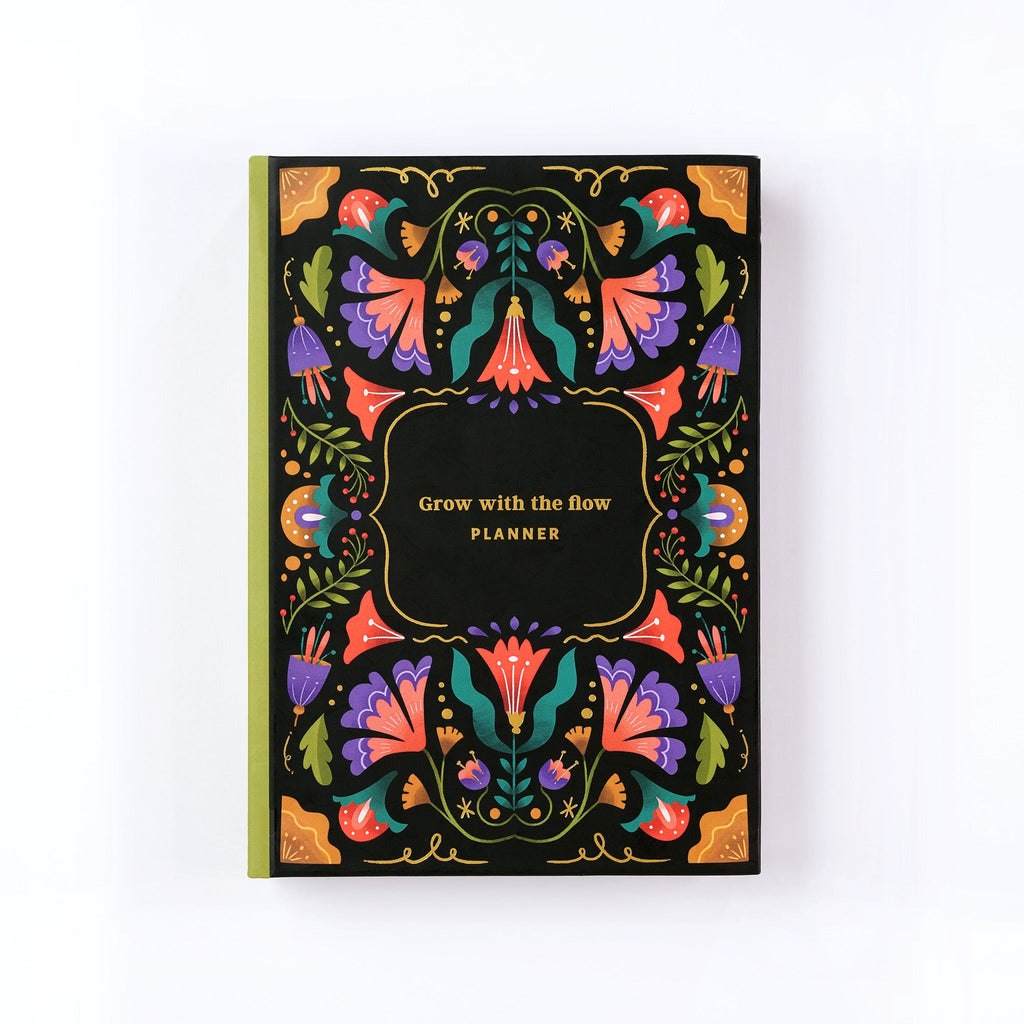Undated Planner / Floral Midnight - The Piko Shop