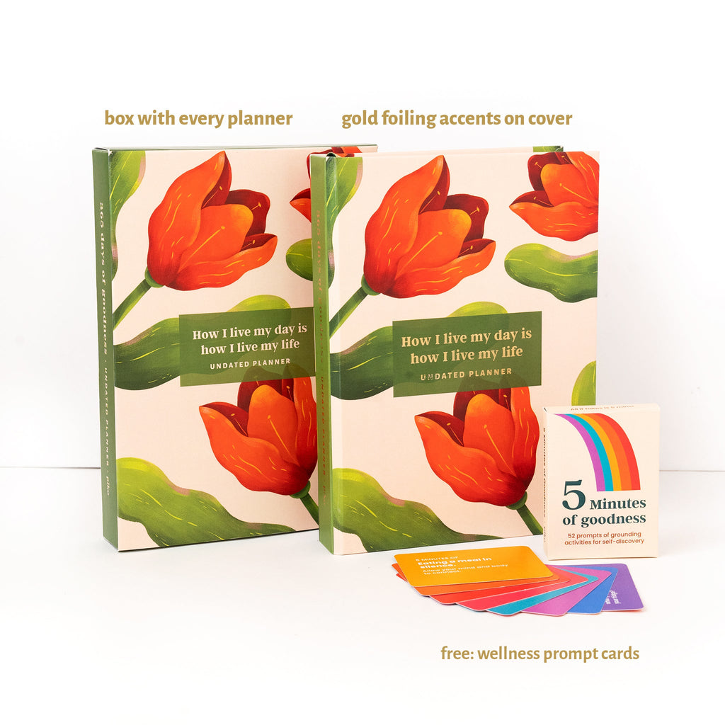 Undated Planner / Tulips Floral - The Piko Shop