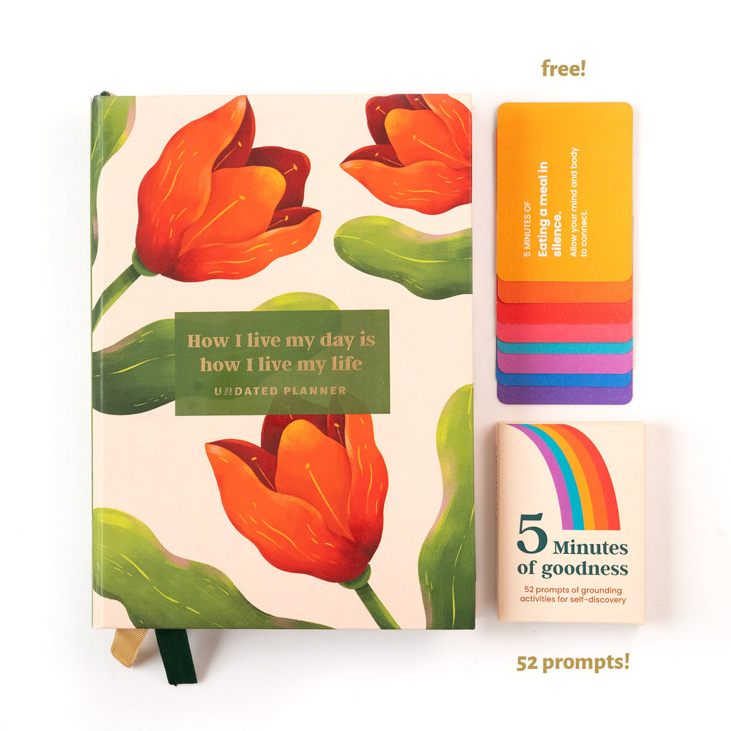 Undated Planner / Tulips Floral - The Piko Shop