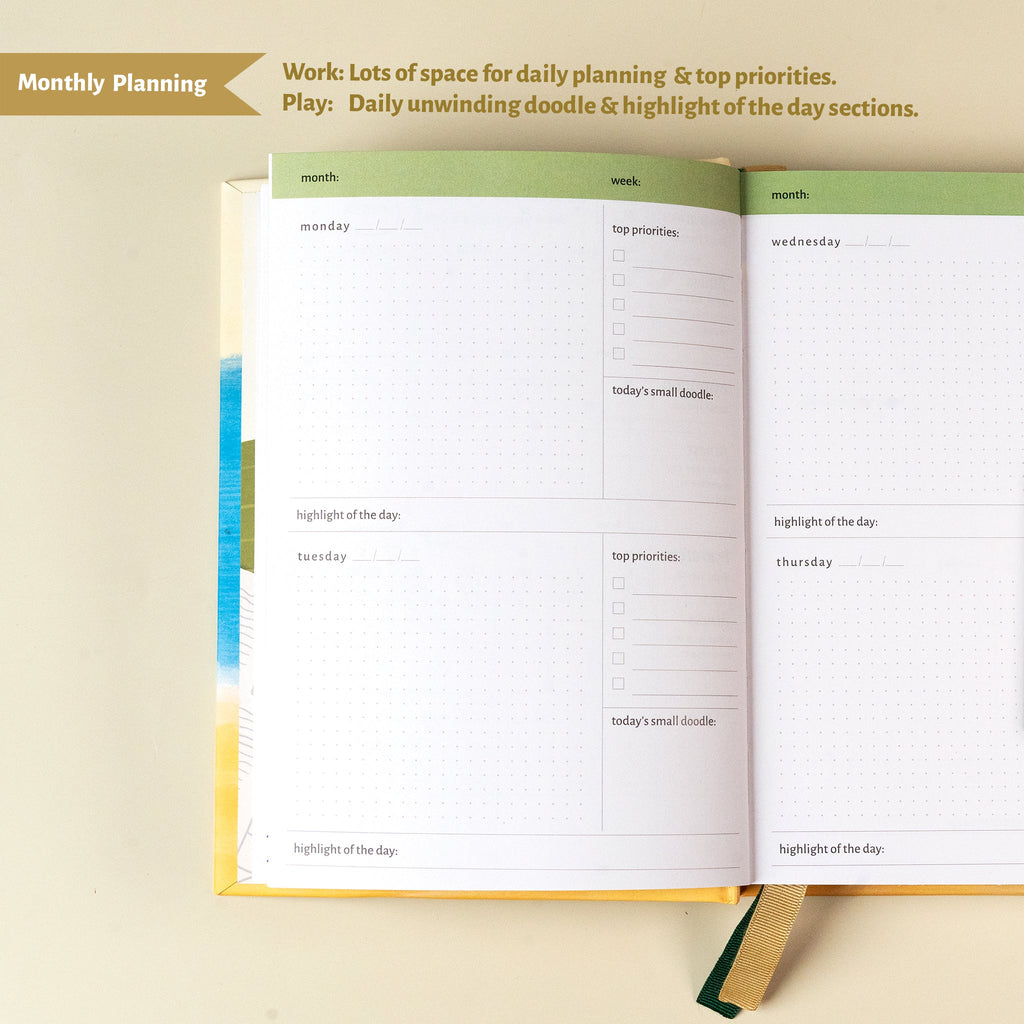 Undated Planner / Tulips Floral - The Piko Shop