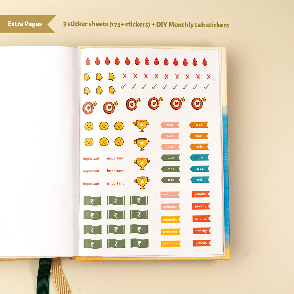 Undated Planner / Tulips Floral - The Piko Shop
