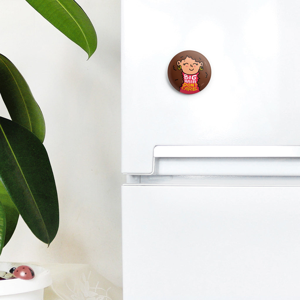 Badge + Fridge Magnet / Big Hair - The Piko Shop