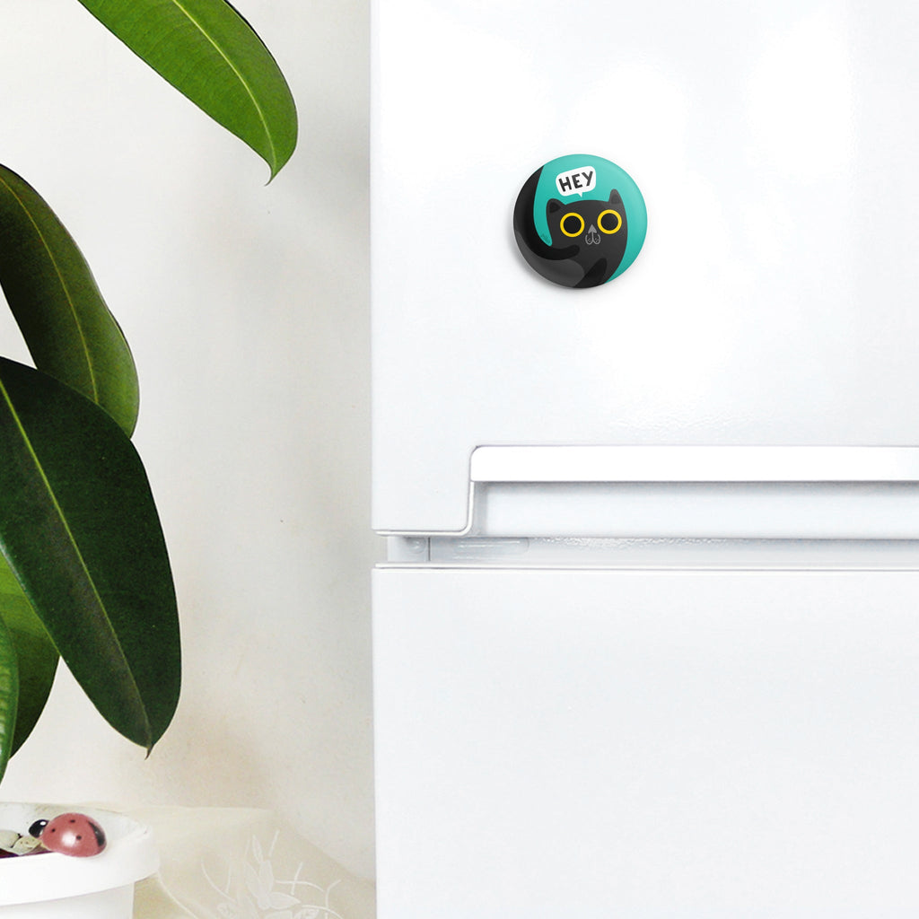 Badge + Fridge Magnet / Cat - The Piko Shop