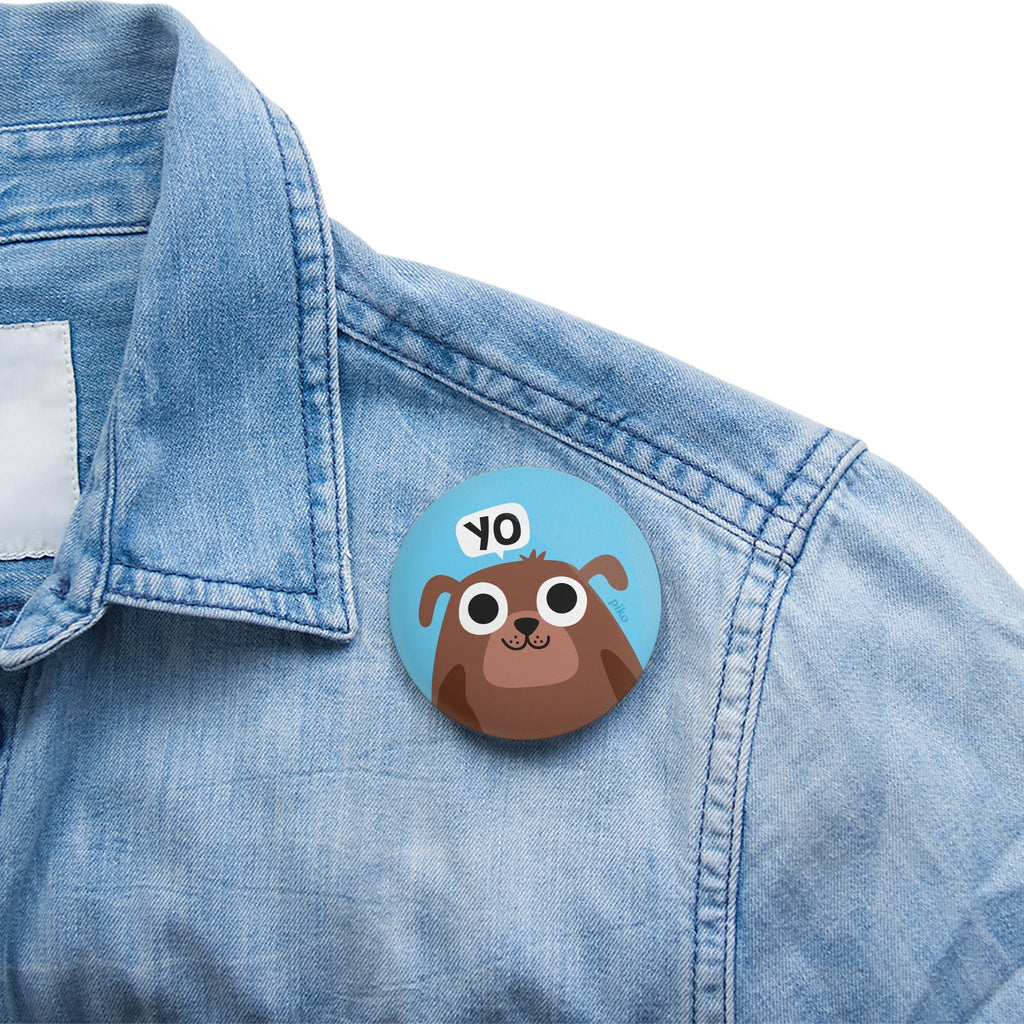 Badge + Fridge Magnet / Dog - The Piko Shop