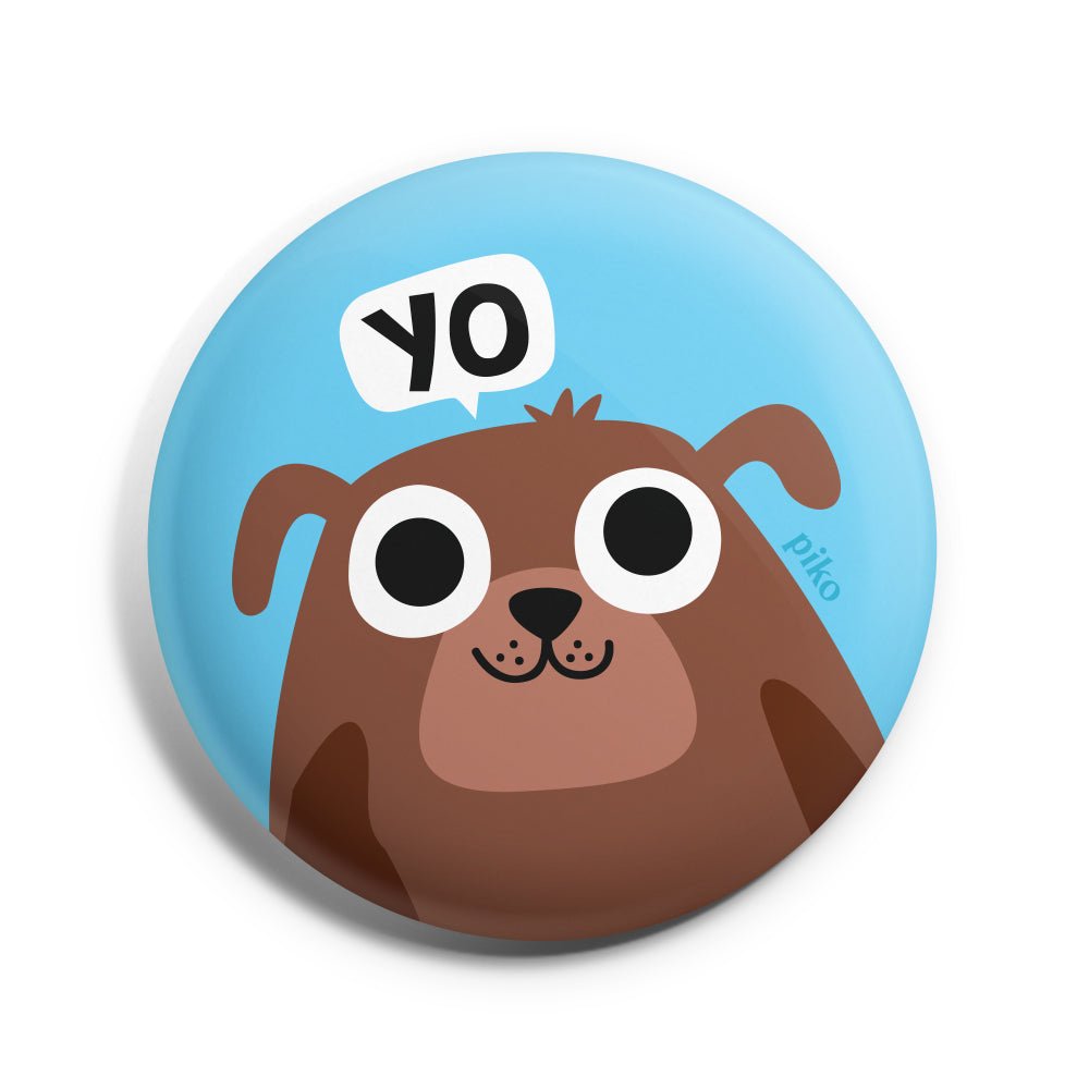 Badge + Fridge Magnet / Dog - The Piko Shop