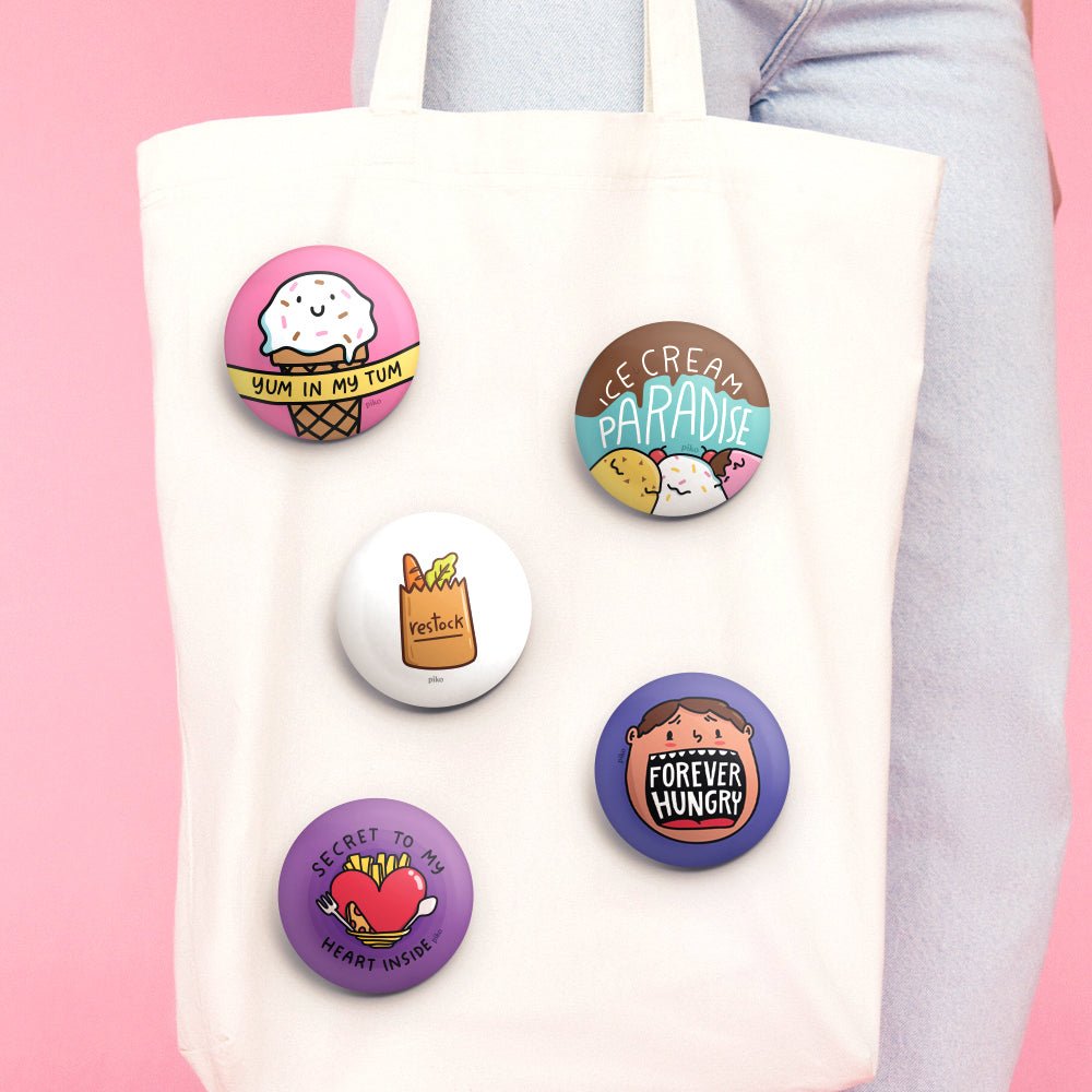 Badge + Fridge Magnet / Essentials - Set of 5 - The Piko Shop