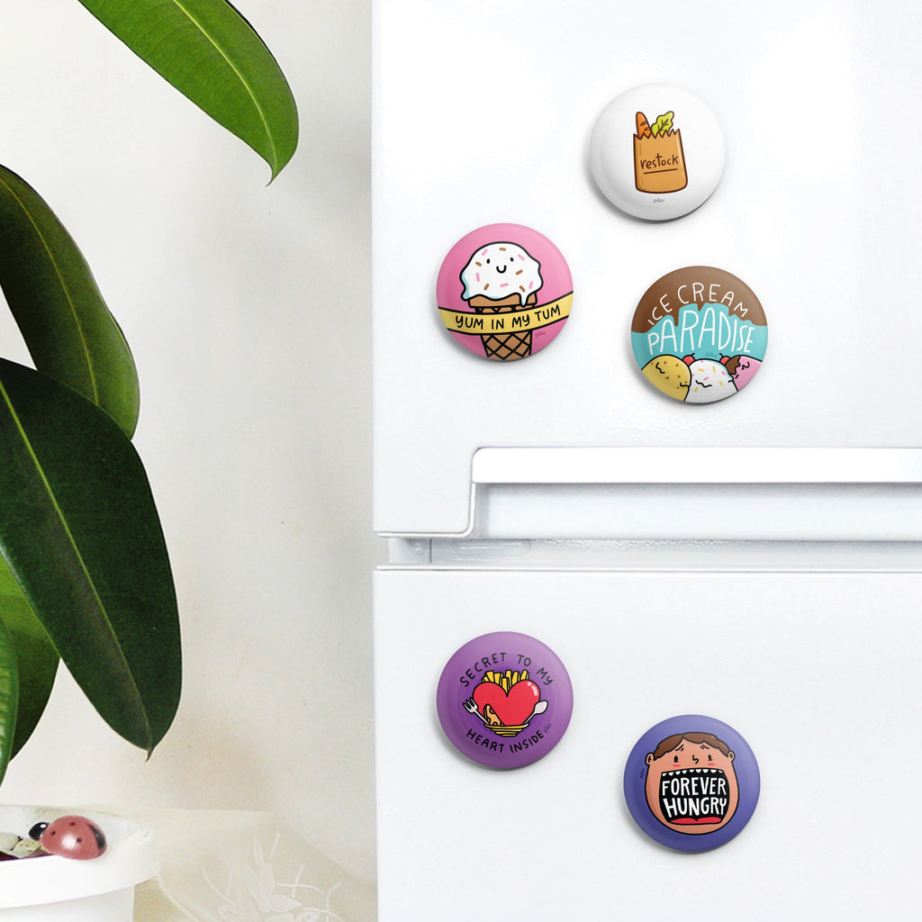 Badge + Fridge Magnet / Essentials - Set of 5 - The Piko Shop