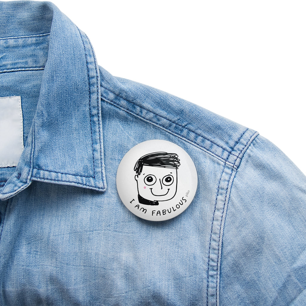 Badge + Fridge Magnet / Fabulous Boy - The Piko Shop