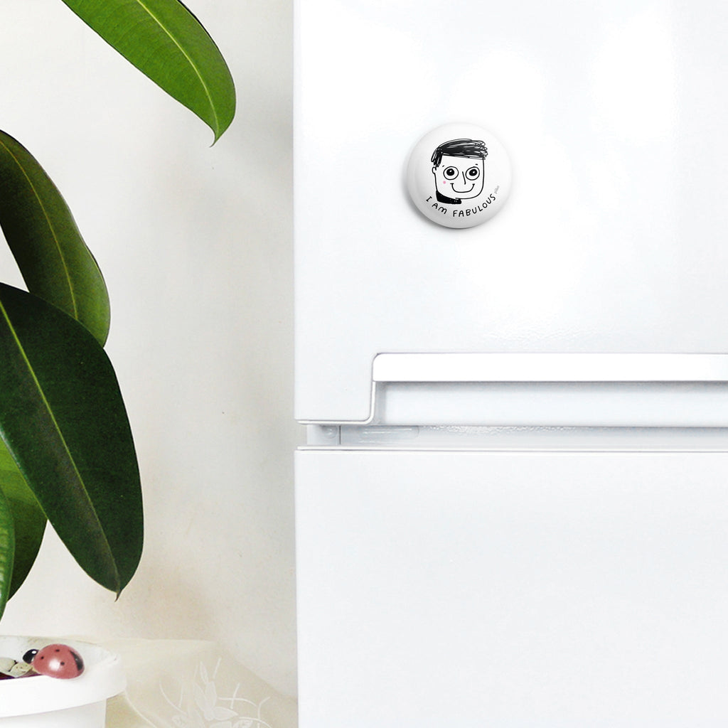 Badge + Fridge Magnet / Fabulous Boy - The Piko Shop