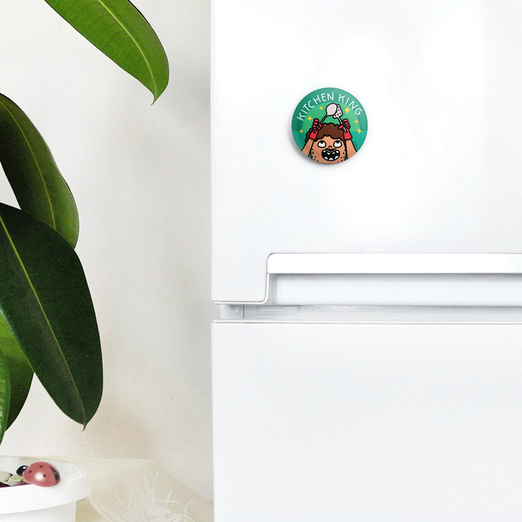 Badge + Fridge Magnet / Kitchen King - The Piko Shop