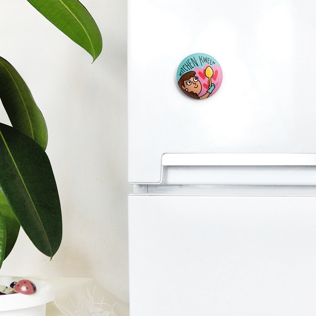 Badge + Fridge Magnet / Kitchen Kween - The Piko Shop