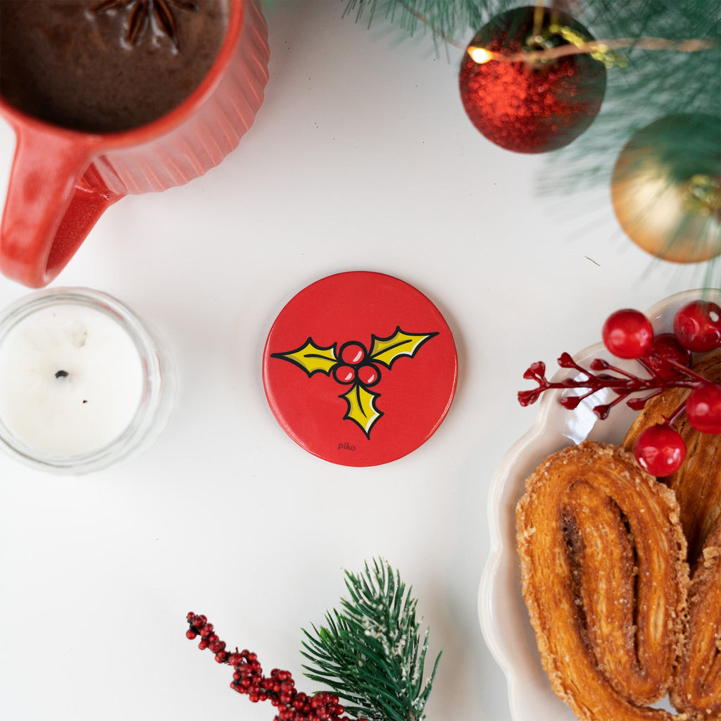 Badge + Fridge Magnet / Mistletoe - The Piko Shop