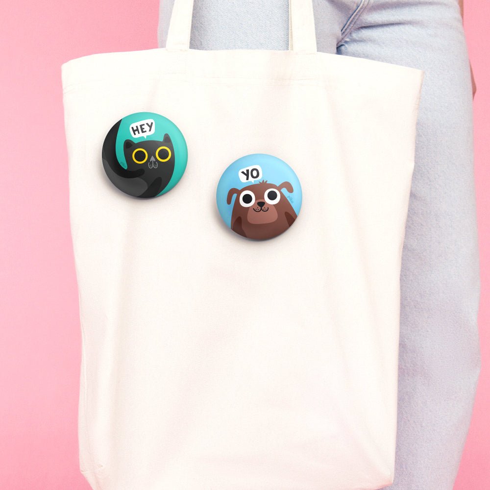 Badge + Fridge Magnet / Pet Lovers - Set of 2 - The Piko Shop