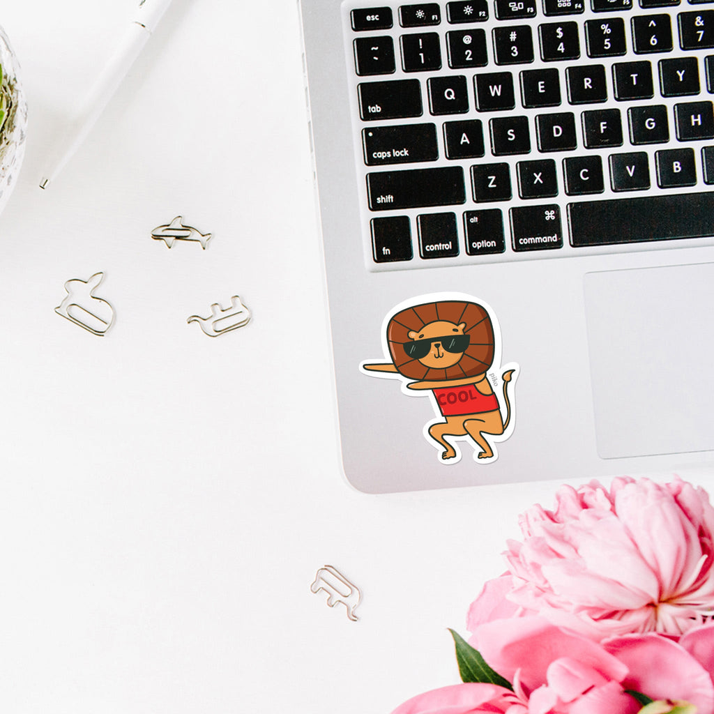Decal Sticker / Cool Lion - The Piko Shop