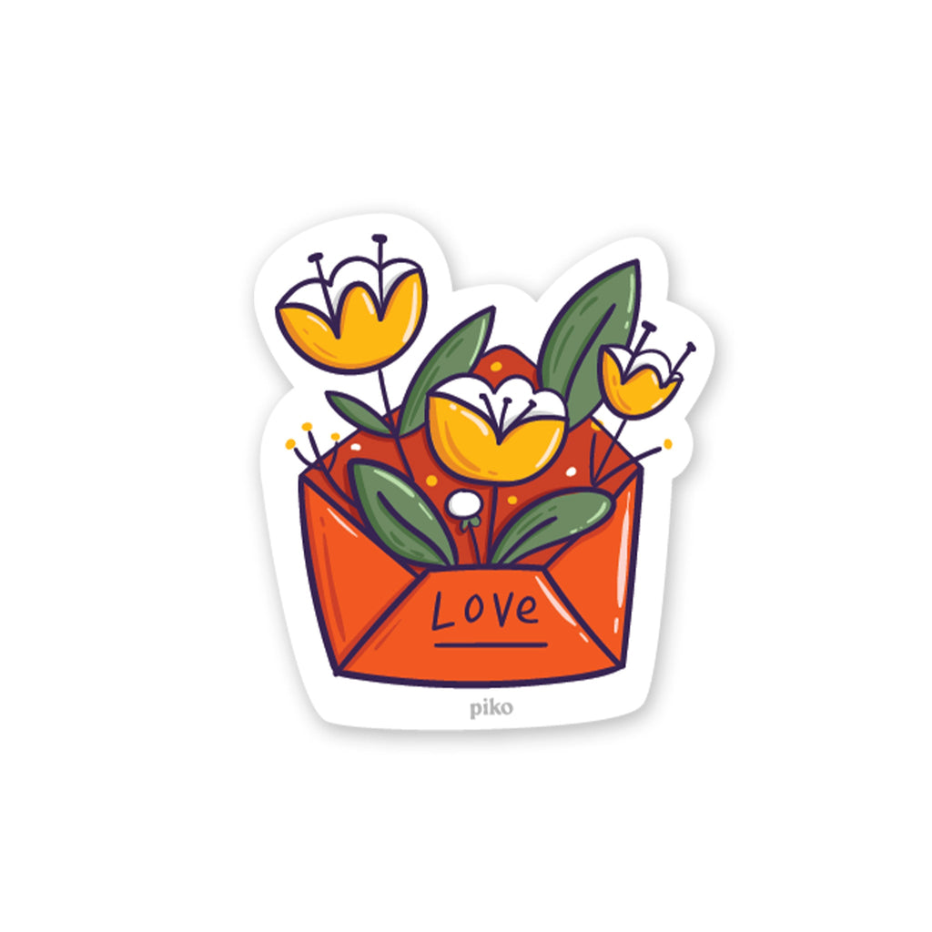 Decal Sticker / Floral Love - The Piko Shop