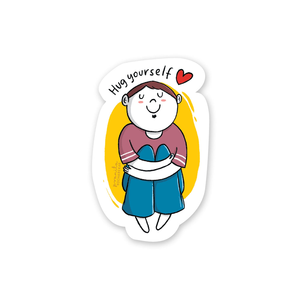 Decal Sticker / Hug Yourself - The Piko Shop