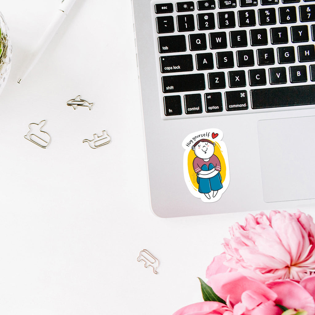 Decal Sticker / Hug Yourself - The Piko Shop
