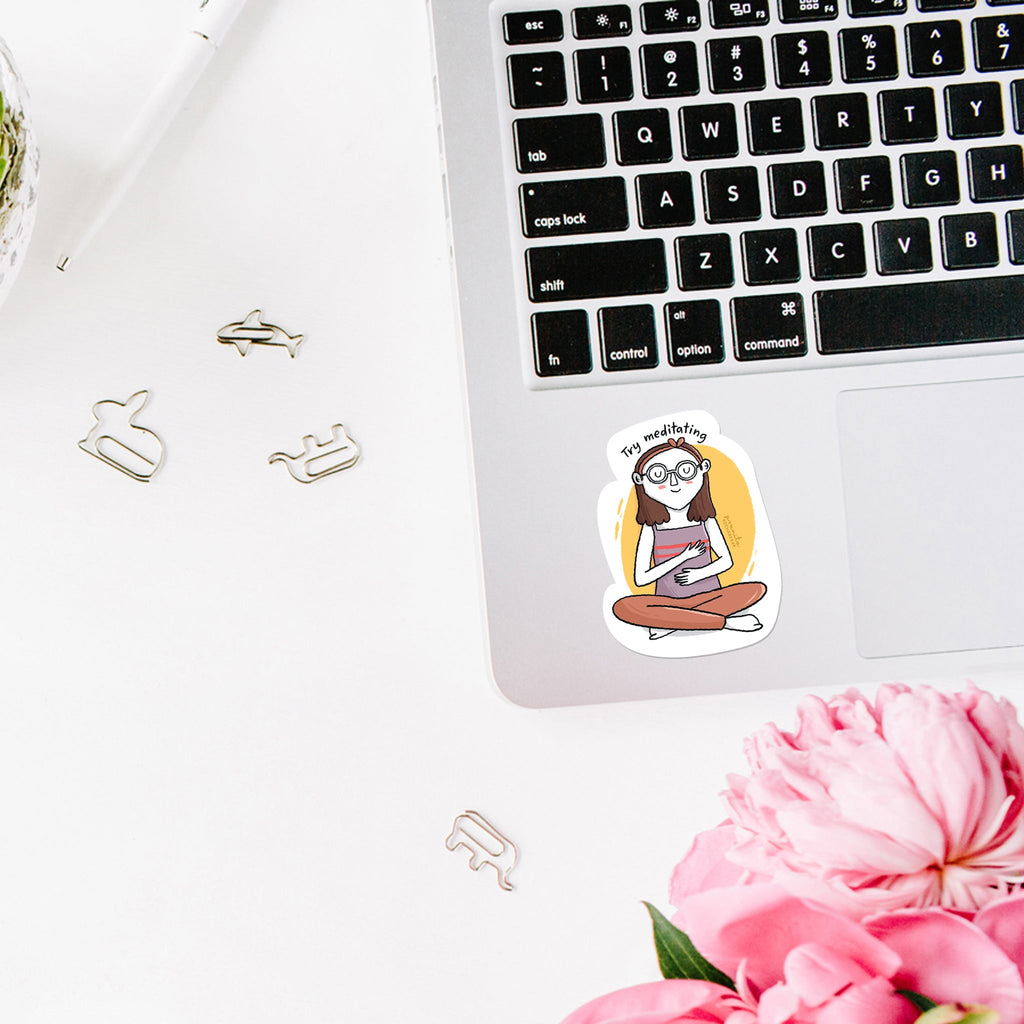 Decal Sticker / Meditate - The Piko Shop