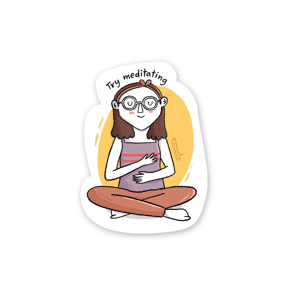 Decal Sticker / Meditate - The Piko Shop