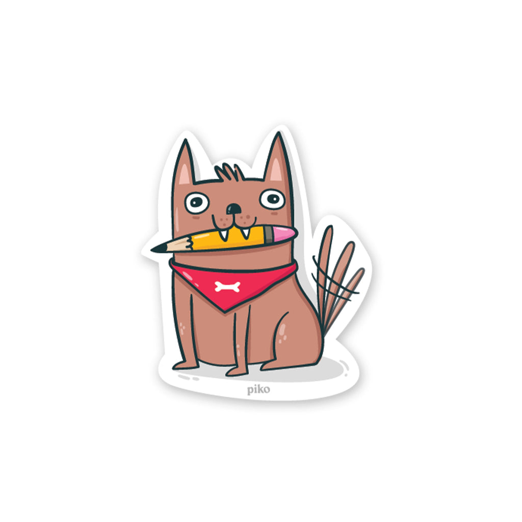 Decal Sticker / Pencil Dog - The Piko Shop