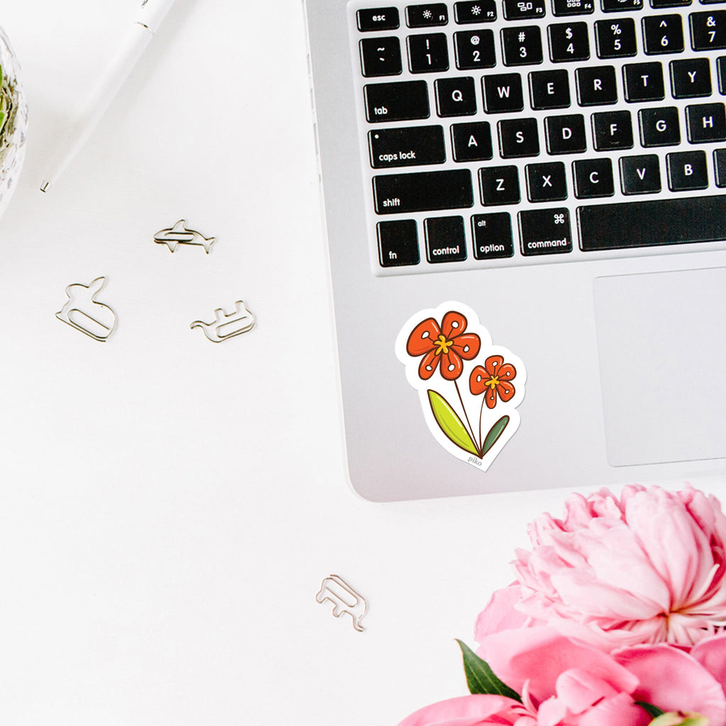Decal Stickers / Floral - Set of 3 - The Piko Shop