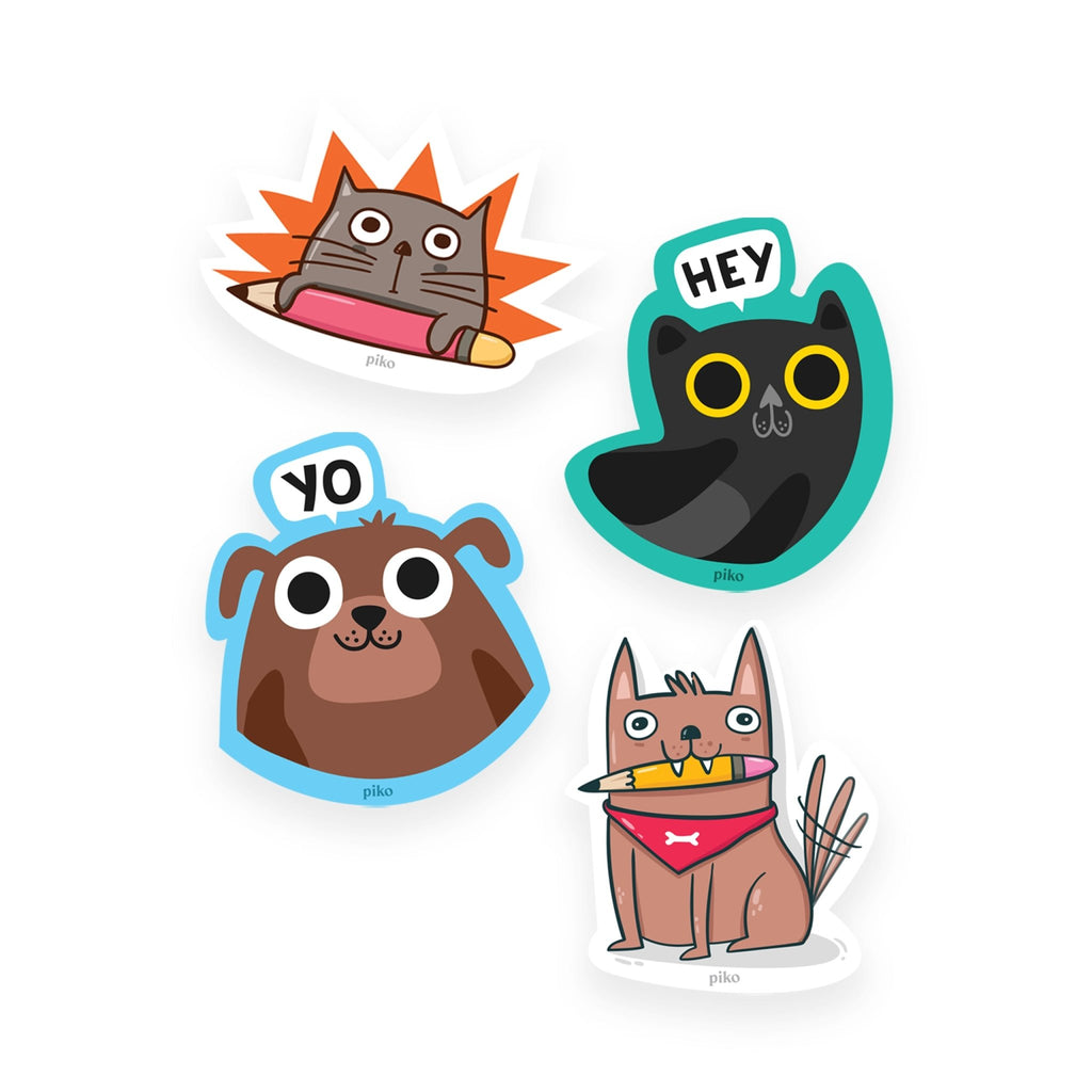Decal Stickers / Pet Love - Set of 4 - The Piko Shop
